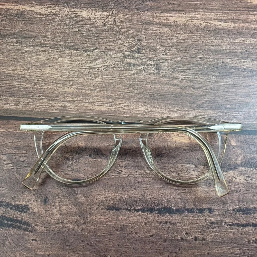 Warby Parker Haskell 500 Clear Crystal Round Eyeglasses Frames 49-22-145 Womens